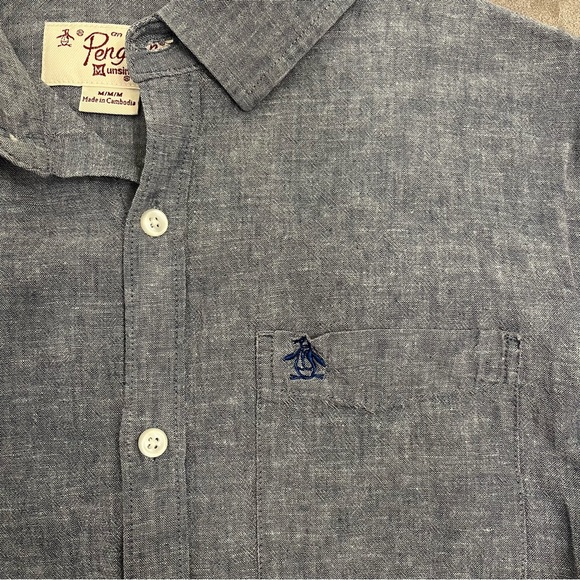 Original Penguin Linen Button Down - Picture 3 of 6